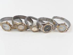 Assorted Quartz Wristwatch Mixed Lot (5) - Working