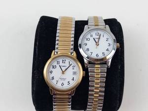 Timex Two-Tone Wristwatches (Lot of 2) - Working