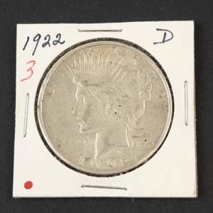 1922-D Peace Dollar