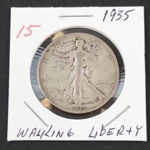 1935 Walking Liberty half dollar