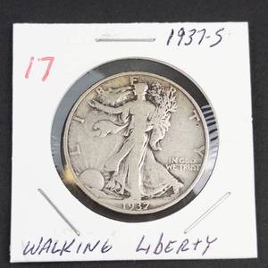 1937-S Walking Liberty half dollar
