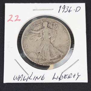 1936-D Walking Liberty half dollar