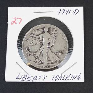 1941-D Walking Liberty half dollar