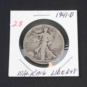 1941-D Walking Liberty half dollar