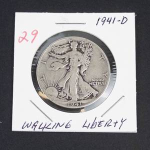 1941-D Walking Liberty half dollar