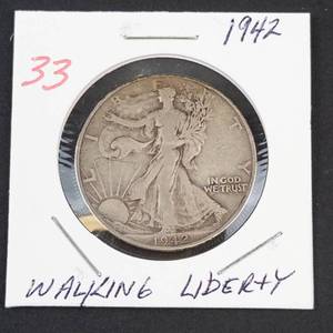 1942 Walking Liberty half dollar
