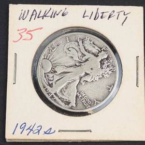 1942-S Walking Liberty half dollar