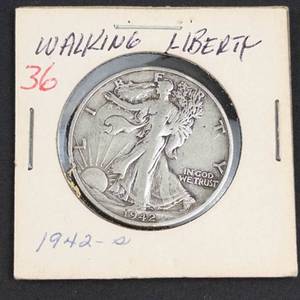 1942-S Walking Liberty half dollar