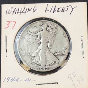 1942-S Walking Liberty half dollar
