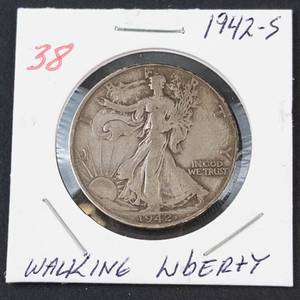 1942-S Walking Liberty half dollar