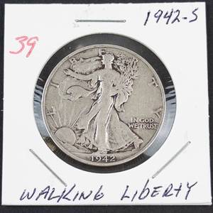 1942-S Walking Liberty half dollar