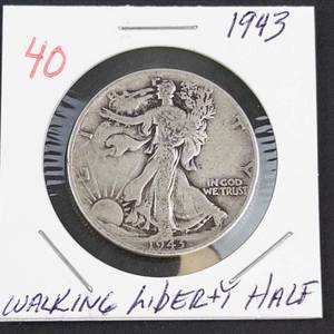 1943 Walking Liberty half dollar