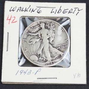 1943 Walking Liberty half dollar