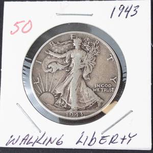 1943 Walking Liberty half dollar