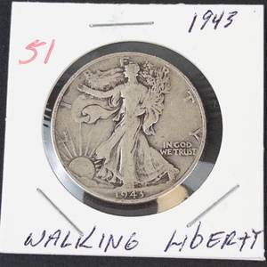 1943 Walking Liberty half dollar