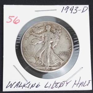 1943-D Walking Liberty half dollar