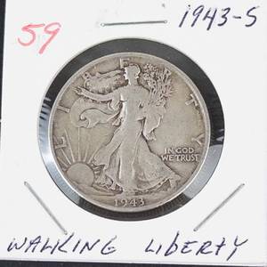1943-S Walking Liberty half dollar