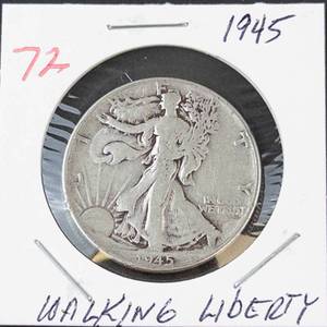 1945 Walking Liberty half dollar