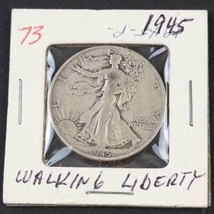 1945 Walking Liberty half dollar