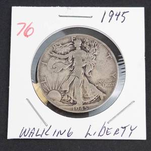 1945 Walking Liberty half dollar