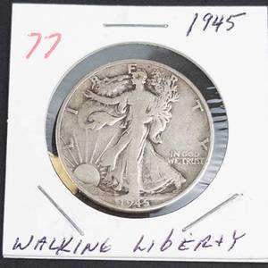 1945 Walking Liberty half dollar