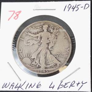 1945-D Walking Liberty half dollar