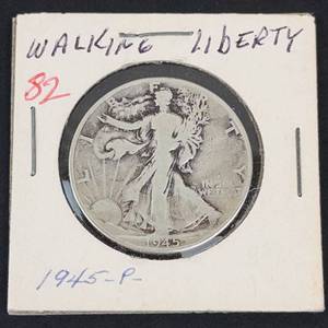 1945 Walking Liberty half dollar