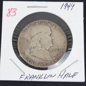 1949 Franklin half dollar