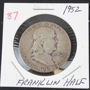 1952 Franklin half dollar