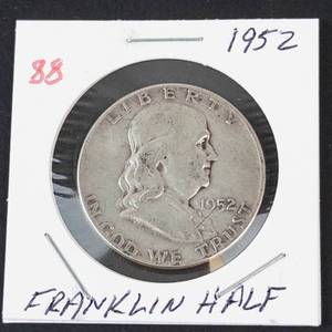 1952 Franklin half dollar