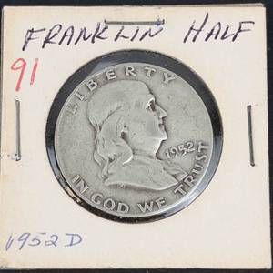 1952-D Franklin half dollar