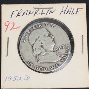 1952-D Franklin half dollar