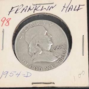 1954-D Franklin half dollar