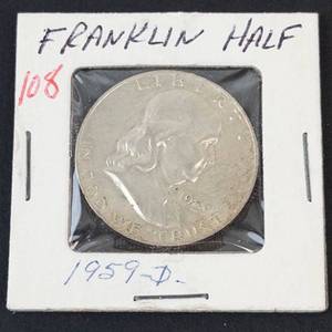 1959-D Franklin half dollar