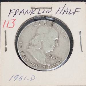 1961-D Franklin half dollar