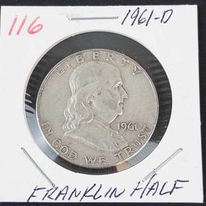 1961-D Franklin half dollar
