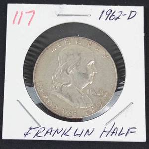 1962-D Franklin half dollar