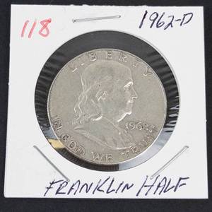 1962-D Franklin half dollar