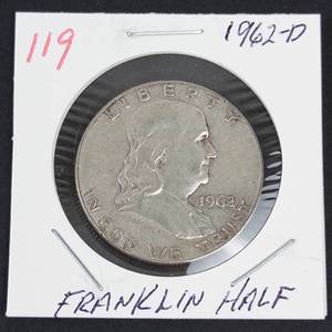 1962-D Franklin half dollar