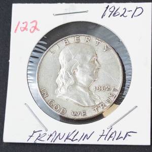 1962-D Franklin half dollar