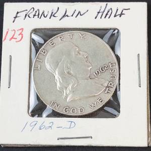 1962-D Franklin half dollar