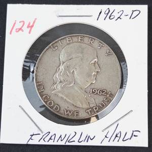 1962-D Franklin half dollar