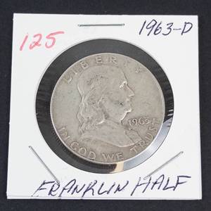 1963-D Franklin half dollar