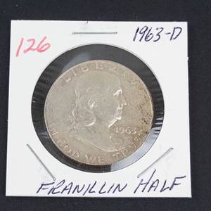 1963-D Franklin half dollar