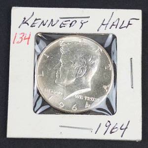 1964 Kennedy half dollar