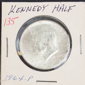 1964 Kennedy half dollar
