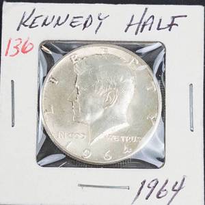 1964 Kennedy half dollar