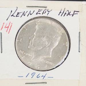 1964 Kennedy half dollar