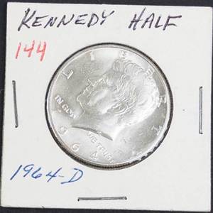 1964-D Kennedy half dollar