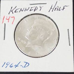 1964-D Kennedy half dollar